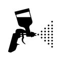 Paint gun icon. Airbrush symbol - vector Royalty Free Stock Photo